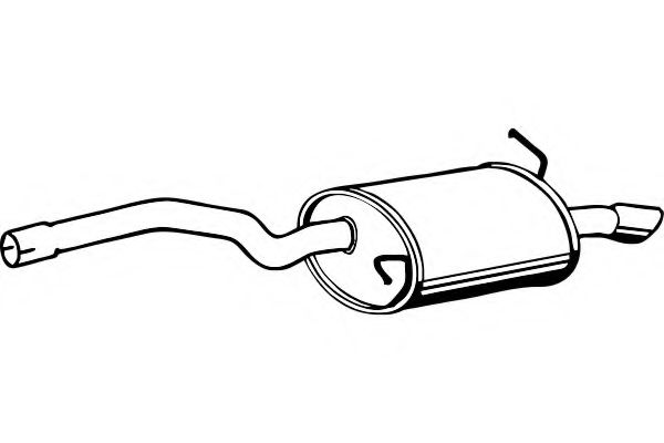 Глушитель выхлопных газов конечный MTS 60185