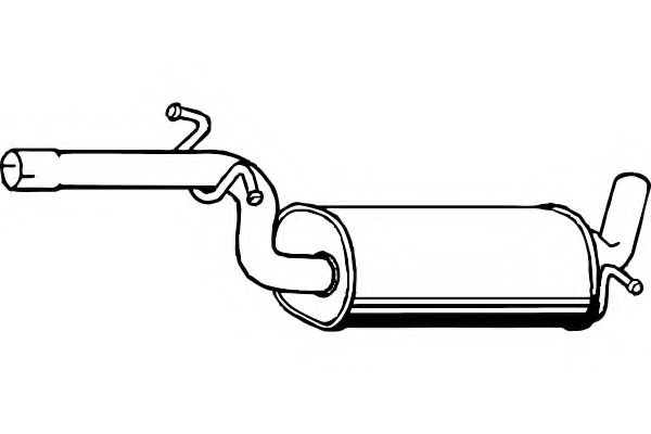 Средний глушитель выхлопных газов FENNO P1294