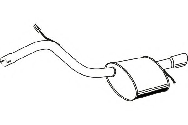 Глушитель выхлопных газов конечный FENNO 1332