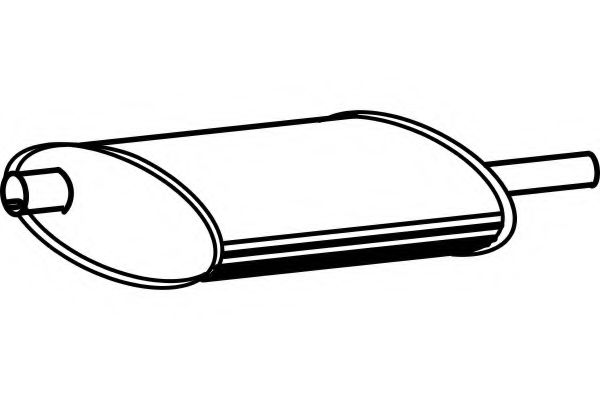 Средний глушитель выхлопных газов FENNO 1614