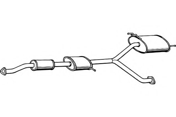 Глушитель выхлопных газов конечный FENNO 2742