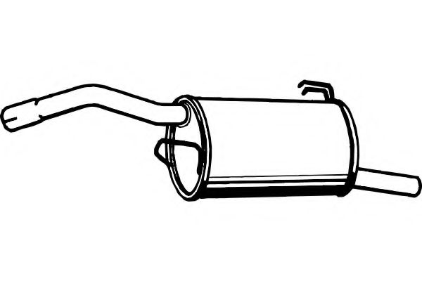 Глушитель выхлопных газов конечный FENNO 3781