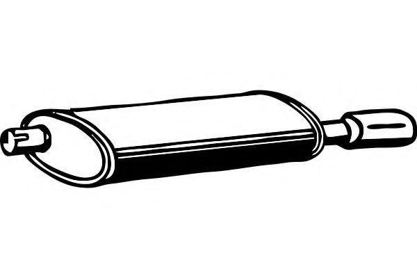 Глушитель выхлопных газов конечный FENNO 4472