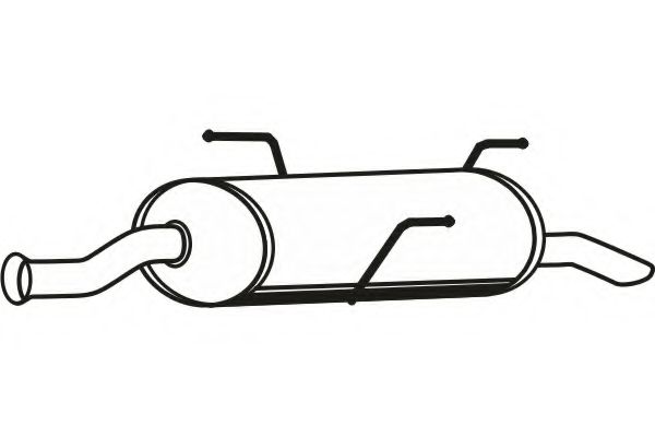 Глушитель выхлопных газов конечный FENNO 4678