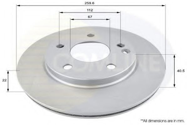 Тормозной диск COMLINE ADC1605V