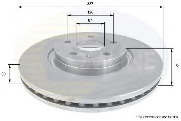 Тормозной диск COMLINE ADC1141V