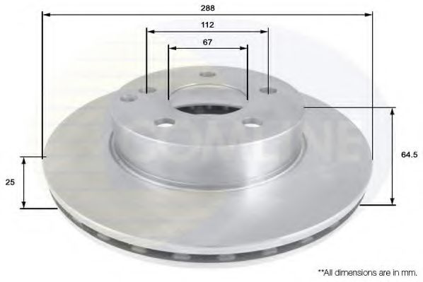 Тормозной диск COMLINE ADC1656V
