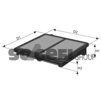 Воздушный фильтр ALCO (ZYPERN) MD8502