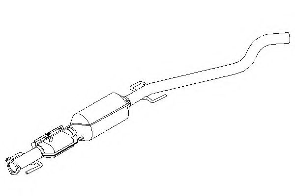 Сажевый / частичный фильтр, система выхлопа ОГ KLARIUS 390250