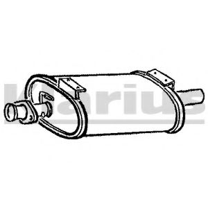 Средний глушитель выхлопных газов KLARIUS 210131