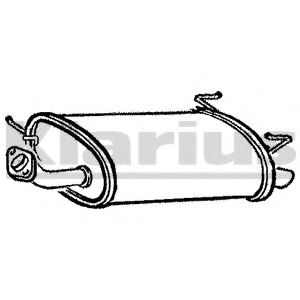 Глушитель выхлопных газов конечный KLARIUS 210535