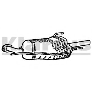 Глушитель выхлопных газов конечный KLARIUS 220651