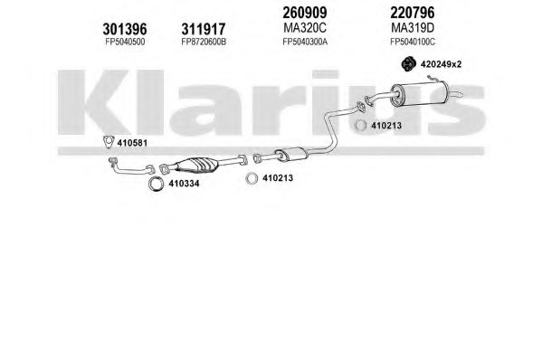 Система выпуска ОГ KLARIUS 570220E