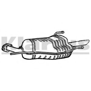 Глушитель выхлопных газов конечный KLARIUS GM344W