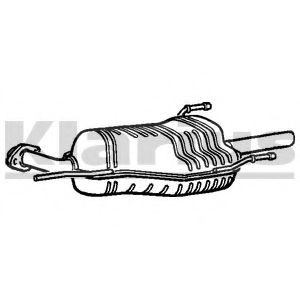 Глушитель выхлопных газов конечный KLARIUS GM481V