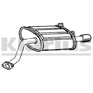 Глушитель выхлопных газов конечный KLARIUS HA337D