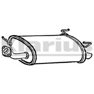 Глушитель выхлопных газов конечный KLARIUS DN651B