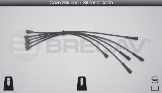 Комплект проводов зажигания BRECAV 06410