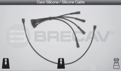 Комплект проводов зажигания BRECAV 06437