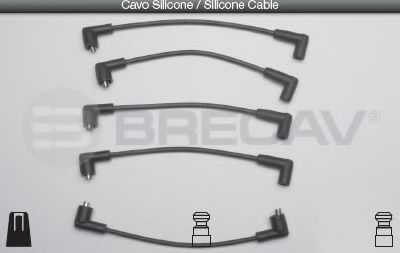 Комплект проводов зажигания BRECAV 19500