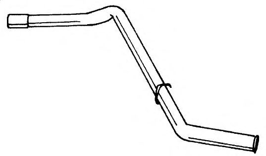 Труба выхлопного газа MTS 70190