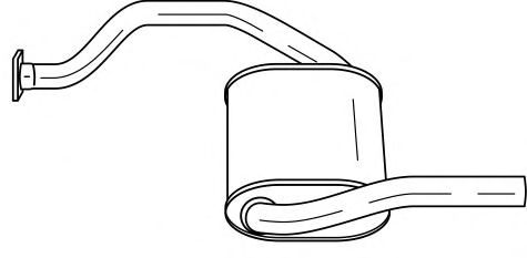 Глушитель выхлопных газов конечный MTS 61680