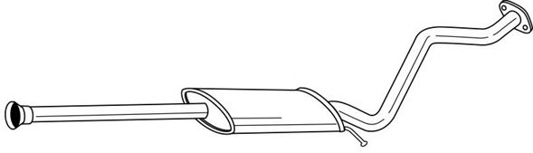 Средний глушитель выхлопных газов MTS 50434