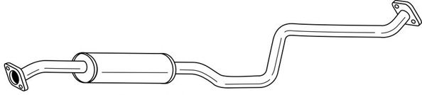 Средний глушитель выхлопных газов SIGAM 34430