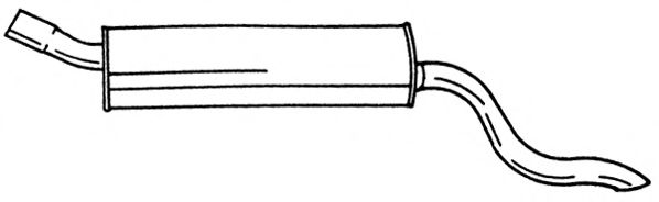 Глушитель выхлопных газов конечный SIGAM 40645