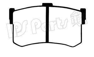 Комплект тормозных колодок, дисковый тормоз IPS Parts IBR-1598