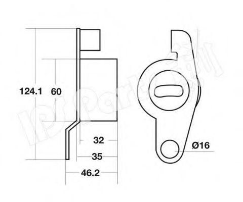 Устройство для натяжения ремня, ремень ГРМ IPS Parts ITB-6420