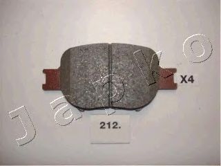Комплект тормозных колодок, дисковый тормоз JAPKO 50212