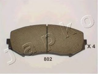 Комплект тормозных колодок, дисковый тормоз JAPKO 50802
