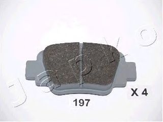 Комплект тормозных колодок, дисковый тормоз JAPKO 51197