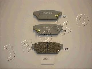 Комплект тормозных колодок, дисковый тормоз JAPKO 51504