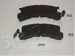 Комплект тормозных колодок, дисковый тормоз JAPKO 51996