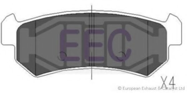 Комплект тормозных колодок, дисковый тормоз EEC BRP1329