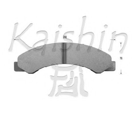 Комплект тормозных колодок, дисковый тормоз JAPANPARTS PA909