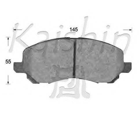 Комплект тормозных колодок, дисковый тормоз KAISHIN FK6108