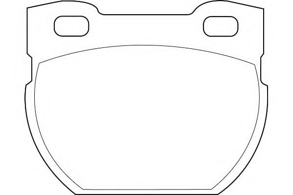 Комплект тормозных колодок, дисковый тормоз ROADHOUSE 2584