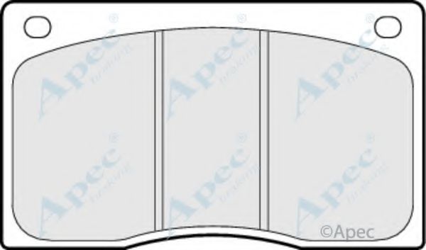 Комплект тормозных колодок, дисковый тормоз APEC braking PAD585