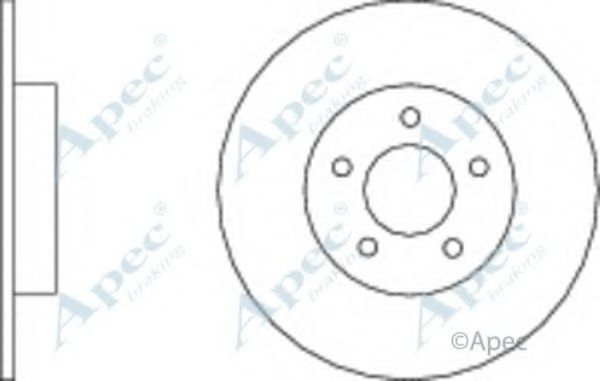 Тормозной диск APEC braking DSK2752