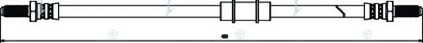 Тормозной шланг APEC braking HOS3081