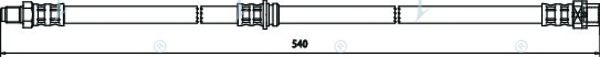 Тормозной шланг APEC braking HOS3591