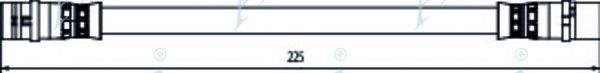 Тормозной шланг APEC braking HOS3960