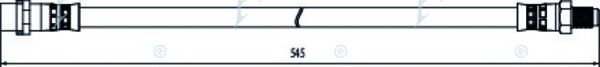 Тормозной шланг APEC braking HOS4041