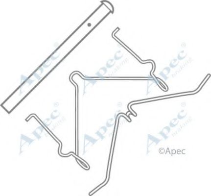 Комплектующие, тормозные колодки APEC braking KIT520