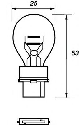 Лампа накаливания, фонарь указателя поворота; Лампа накаливания, фонарь сигнала торможения; Лампа накаливания, задняя противотуманная фара; Лампа накаливания, фара заднего хода; Лампа накаливания, задний гарабитный огонь; Лампа накаливания, стояночный / габаритный огонь; Лампа, мигающие / габаритные огни MOTAQUIP VBU3157