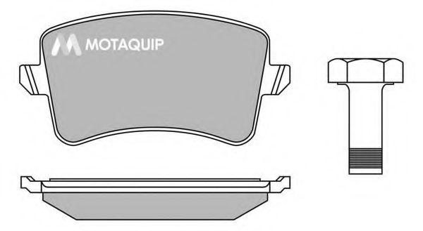 Комплект тормозных колодок, дисковый тормоз MOTAQUIP LVXL1387