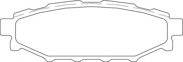 Комплект тормозных колодок, дисковый тормоз MOTAQUIP LVXL1646